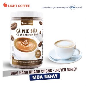 Cà phê sữa 3in1 không hóa chất, pha uống ngay - 500gr
