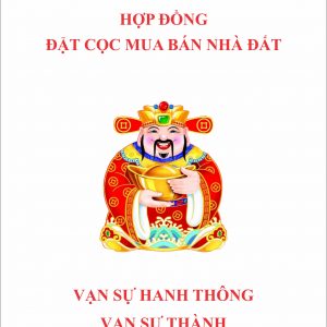 Combo 3in1: Tin chính chủ +Sổ hợp đồng đặt cọc (bản mới) + Hộp mực lăn tay Trodat9094 + FREESHIP