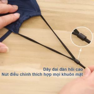 Khẩu trang có tấm chắn giọt bắn tiện lợi - Màu XANH BIỂN phù hợp Nam Nữ - Tặng 2 tấm lọc