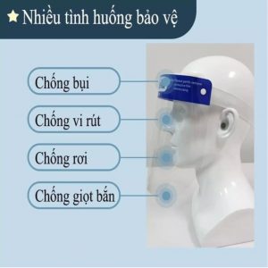 Kính chống giọt bắn FaceShield mềm dẻo, không đục