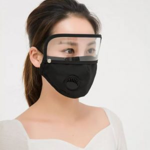 Khẩu trang có tấm chắn giọt bắn tiện lợi - Màu ĐEN phù hợp Nam Nữ - Tặng 2 tấm lọc