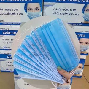Hộp khẩu trang y tế 50 cái 4 lớp, đã kiểm định và đạt chất lượng ISO